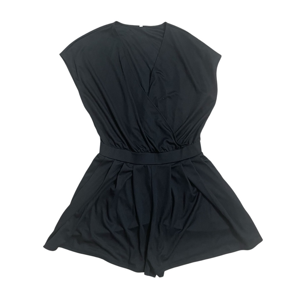 HALARA V Neck Short Sleeve Pocket Waffle Casual Romper - Picture 6 of 13